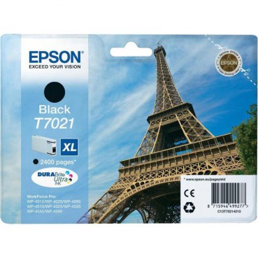 Картридж струйный Epson для WorkForce Pro WP-4015DN/WP4515DN Black ( C13T70214010) повышенной емкости
