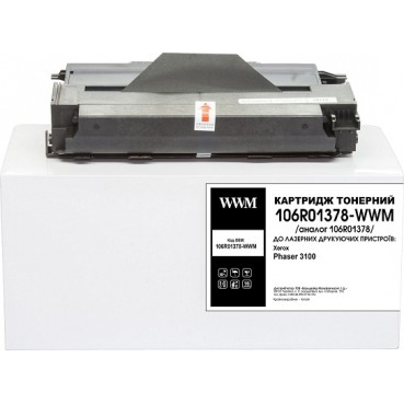 Картридж тон. WWM для Xerox Phaser 3100 аналог 106R01378 Black (106R01378-WWM)