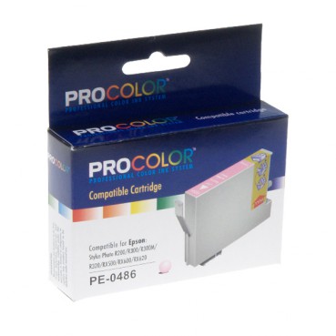 EPSON Stylus Photo R-200/220/300/320/340/RX-500/600/620 Light Magenta (PE-T0486) PRO COLOR