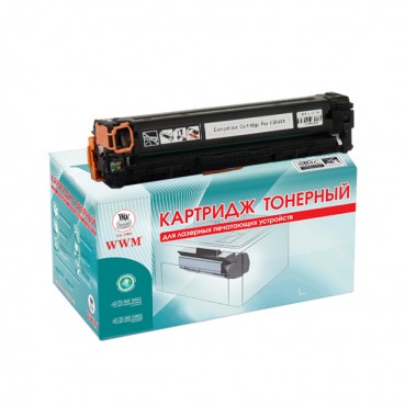 Картридж тонерный WWM для HP CLJ CP1215/CP1515/CM1312 аналог CB540A Black (LC37BN)