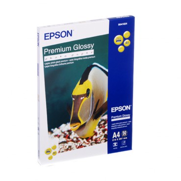 Фотопапір Epson Premium глянсова 255г / м кв, A4, 50л (C13S041624)