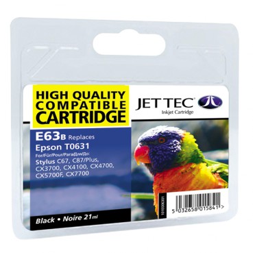 EPSON Stylus C67/C87/CX3700/CX4100/CX4700 Black (110E006301) E63 Jet Tec