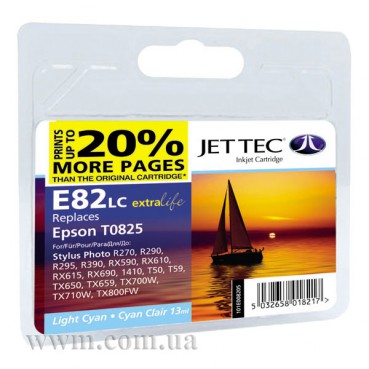 EPSON Stylus Photo R-270/390/RX-590 Light Cyan + 20% 16ml (101E008205/110E008205) E81/82LC Jet Tec