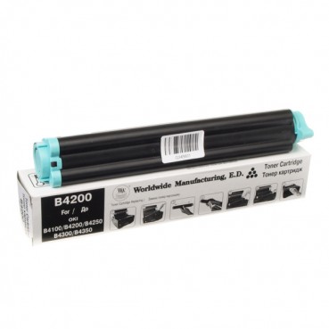Туба з тонером WWM для OKI B4000/4100/4200 аналог 01103402/01103409 Black 80г ( 1500 копий) (TKO06.)