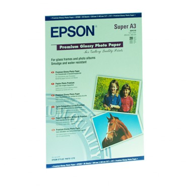 Фотопапір Epson Premium Глянсовий 255Г/м кв, A3, 20л (C13S041315)