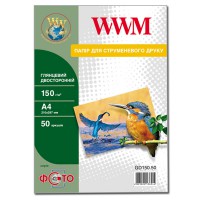 Фотопапір WWM Глянсовий двосторонній 150Г/м кв, A4, 50л (GD150.50)