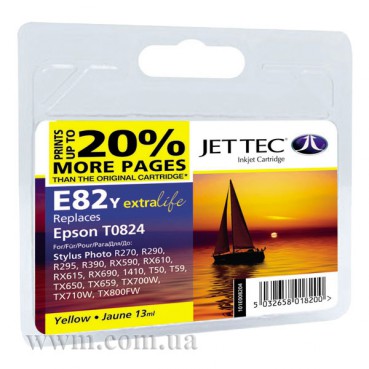 EPSON Stylus Photo R-270/390/RX-590 Yellow + 20% 16ml (101E008204/110E008204) E81/82Y Jet Tec