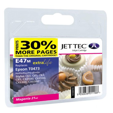 EPSON Stylus C63/CX6300 Magenta + 30% (110E004703) E47M Jet Tec