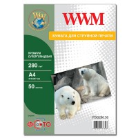 Фотопапір WWM премиум суперГлянсовий 280Г/м кв, A4, 50л (PSG280.50)