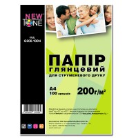 Фотопапір NewTone Глянсовий 200Г/м кв, A4, 100л (G200.100N)