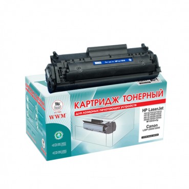 Картридж тон. WWM для HP LJ 1010/1020, Canon LBP-2900 аналог Q2612A/Canon 703 Black ( 2000 копий) (LC21N)