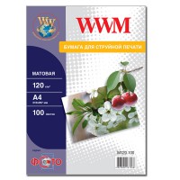 Фотопапір WWM матовий 120Г/м кв, A4, 100л (M120.100)