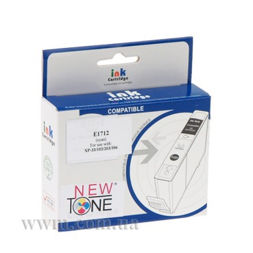 Картридж NewTone для Expression Home XP-103/XP-203/XP-207 аналог №17XL Cyan (T1712) повышенной емкости