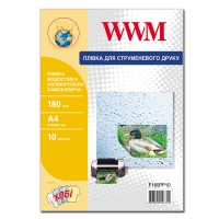 Плівка WWM водостійка біла самоклеюча 180мкм, A4, 10л (F180PP10)