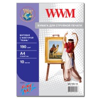 Фотопапір WWM матовий "Тканина" 190Г/м кв, A4, 10л (MC190.10)