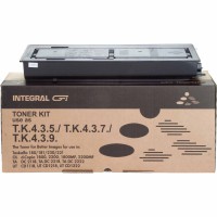 Туба с тонером Integral для Kyocera Mita Taskalfa 180/181/220/221 аналог TK-435 Black 800г (12100040C) + Чип