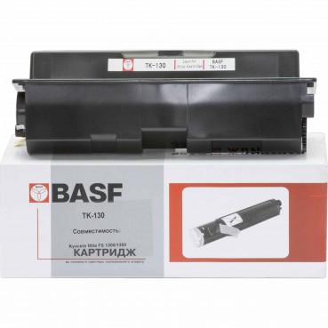 Туба з тонером BASF для Kyocera Mita FS-1300 аналог TK-130 Black ( 7200 копий) (BASF-KT-TK130)