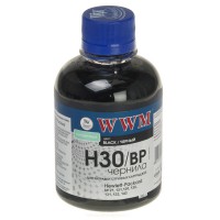 Чорнило WWM для HP №21/121/122 200г Black пігментне (H30/BP)