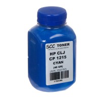 Тонер HP CLJ CP1215 Cyan (40 г) (АНК, 1503782) SCC