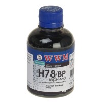 Чернила WWM для HP №178 200г Black Пигментные (H78/BP)