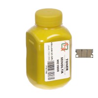 Тонер + чіп АНК для Konica Minolta MC 1600 ( тонер АНК, чип АНК) бутль 85г Yellow (1501352)