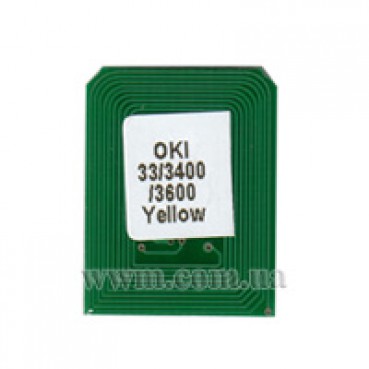 Чіп BASF для OKI C3300/3400/3600 Yellow (WWMID-71090)