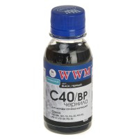 Чорнило WWM для Canon PG-40Bk/PG-50Bk/PGI-5Bk 100г Black пігментне (C40/BP-2)