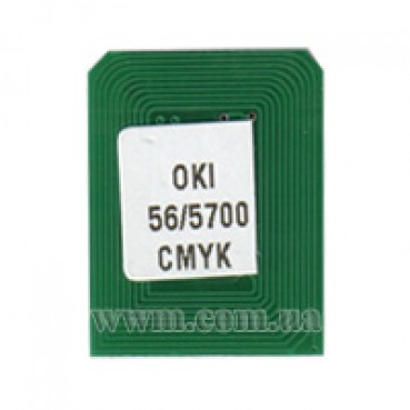 Чип BASF для OKI C5600/5700 CMYK ( Black 6000 копий /Color 2000 копий) (WWMID-71086) 1шт