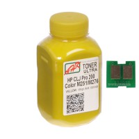 Тонер + чіп АНК для HP CLJ Pro 200/M251/M276n ( тонер АНК, чип АНК) бутль 60г Yellow (1505160)