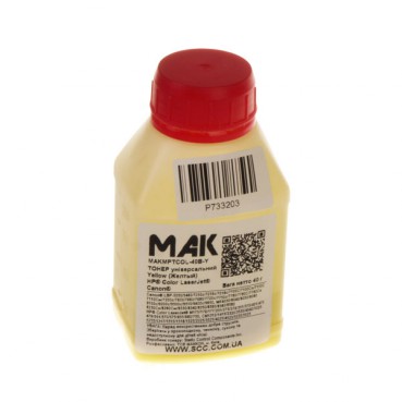 Тонер универсальный HP MAKMPTCOL Yellow (40 г) SCC MAKMPTCOL-40B-YOS-P