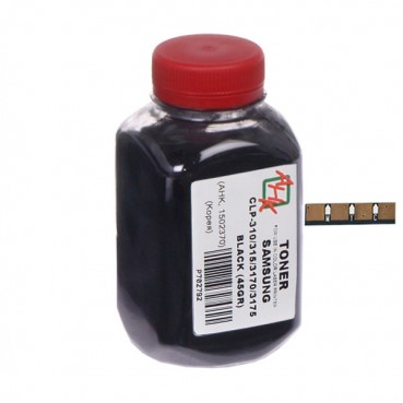 Тонер + чіп АНК для Samsung CLP-310/315/3175 ( тонер АНК, чип АНК) бутль 45г Black (1502402)