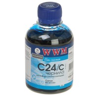 Чернила WWM для Canon BCI-24C 200г Cyan Водорастворимые (C24/C)
