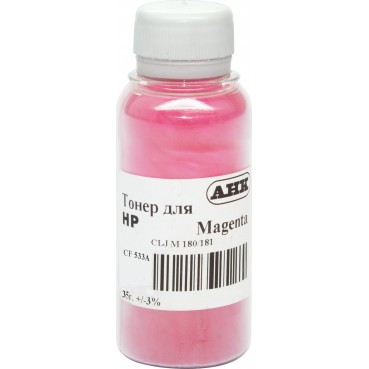 Тонер АНК для HP CLJ M180/181 бутль 35г Magenta (1505181)
