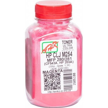 Тонер АНК для HP CLJ M254/MFP280/281 бутль 50г Magenta (1505188)
