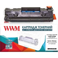 Картридж тонерний WWM для Canon MF211 / 232/247, HP LJ M201 / 225 аналог Canon 737 / CF283X Black (CNT737EW)