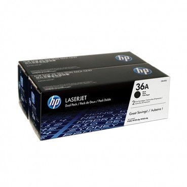 Картридж тонерный HP 36A для LJ P1505/M1120/1522 2x2000 копий Black (CB436AF) двойная упаковка