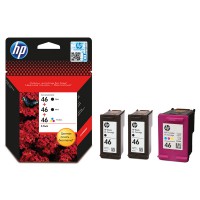 Комплект струйных картриджей HP для Deskjet Ink Advantage 2520 HP 46 Black2/Color (F6T40AE)