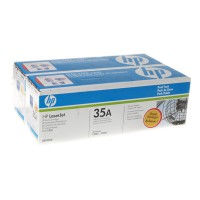 Картридж тонерный HP 35A для LJ P1005/P1006 2x1500 копий Black (CB435AF) двойная упаковка