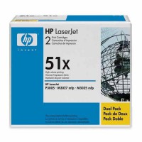 Картридж тонерный HP 51X для LJ P3005/M3027/M3035 2*13000 копий Black (Q7551XD) двойная упаковка