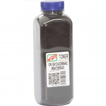 Тонер АНК для OKI B412/432/MB462 бутль 370г Black (3202513)