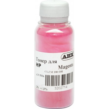 Тонер АНК для HP CLJ M180/181 бутль 25г Magenta (3202714)