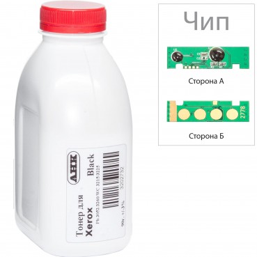 Тонер + чіп АНК для Xerox Phaser 3052/WC 3215 ( тонер АНК, чип АНК) бутль 90г Black (3202733)
