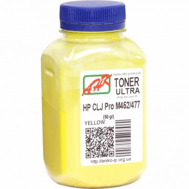 Тонер АНК для HP CLJ Pro M452/477 бутль 60г Yellow (3202783)