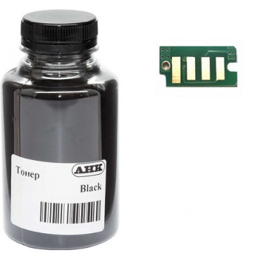 Тонер + чіп АНК для Xerox Phaser 6500 ( тонер АНК, чип АНК) бутль 60г Black (3202896)