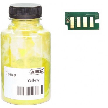 Тонер + чіп АНК для Xerox Phaser 6500 ( тонер АНК, чип АНК) бутль 50г Yellow (3202899)