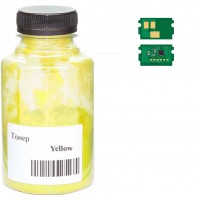 Тонер + чіп АНК для Kyocera Mita ECOSYS P5021/P5521, TK-5220 ( тонер АНК, чип АНК) бутль 30г Yellow (3203559)
