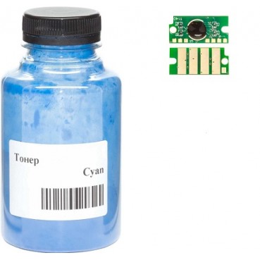 Тонер + чіп АНК для Xerox Phaser 6510 бутль 130г Cyan (3203667)