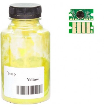 Тонер + чіп АНК для Xerox Phaser 6510 бутль 130г Yellow (3203669)