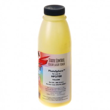 Тонер Static Control для HP CLJ 3700 бутль 200г Yellow (HP37-190B-Y)
