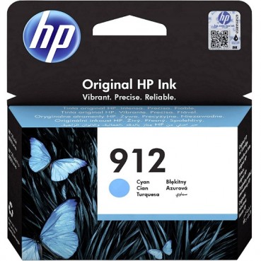 Картридж HP Officejet Pro 8023, HP 912 Cyan 3YL77AE